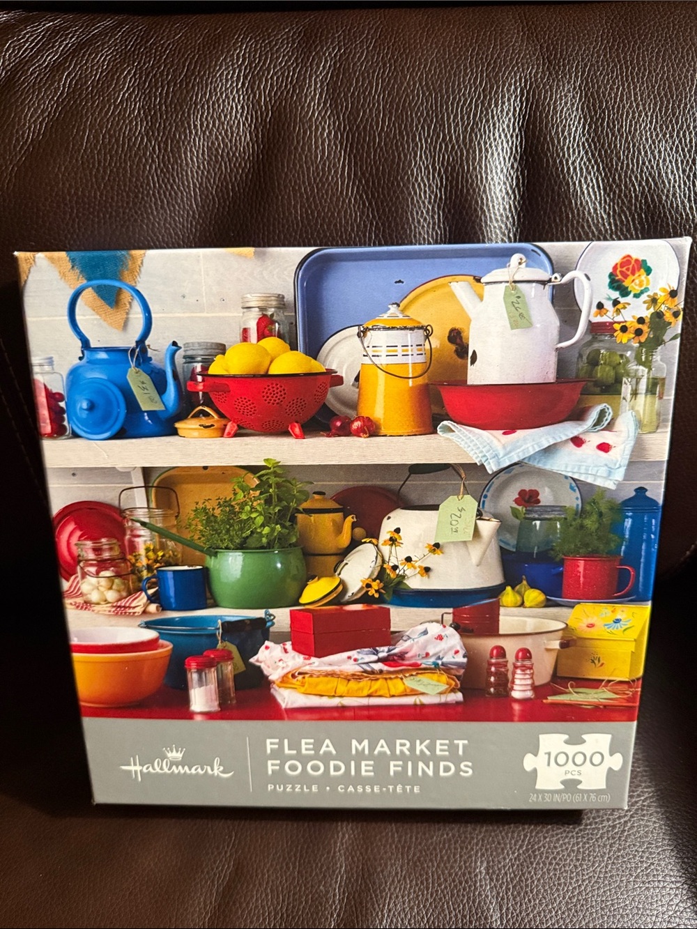 Hallmark Flea Market Foodie Finds.  1000 pieces jigsaw puzzle.